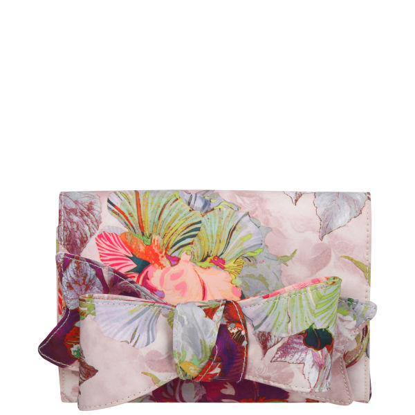 Ted Baker Floral Printed Clutch With Chain Strap