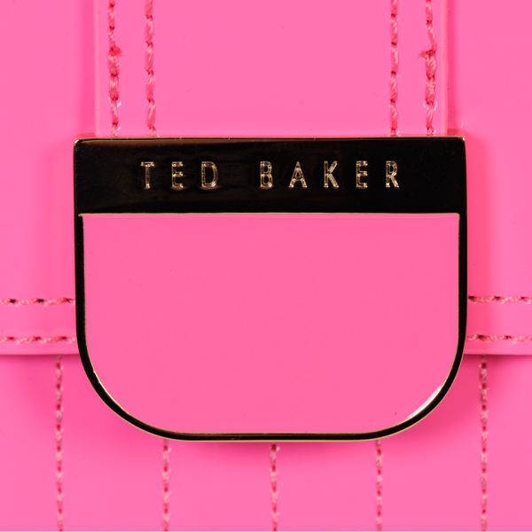 Ted Baker Marquez Quilted Enamel Mini Bowler - Bright Pink
