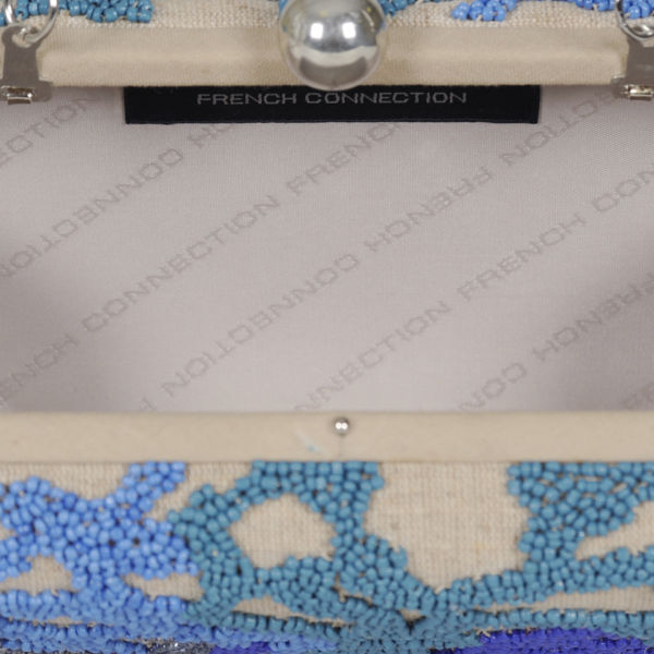 French Connection Webby Web Clutch - Natural Mix