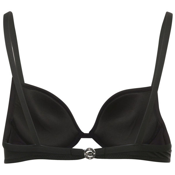 Just Cavalli Women's Padded Diamante Logo Bikini - Black