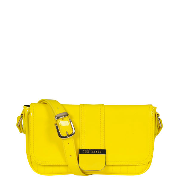 Ted Baker Skapari Quilted Enamel Cross Body bag - Bright Yellow