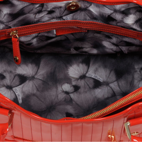 Ted Baker Turaco TB PVC Quilted Tote Bag - Dark Orange