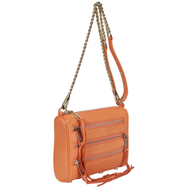 Rebecca Minkoff Mini 5 Zip Leather Crossbody Bag