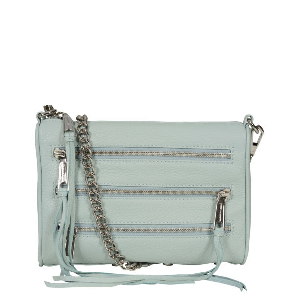 Rebecca Minkoff Mini 5 Zip Shoulder Bag Baby Blue