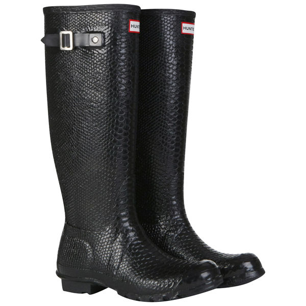 人気ランキング1位～（売れ筋商品） Hunter Black - Wellies Tall Snake Boa Carnaby Women's 靴