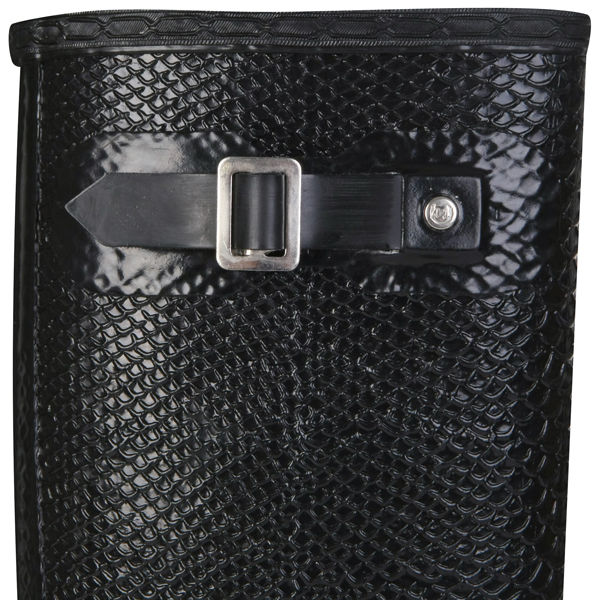 Hunter Women's Carnaby Boa Snake Tall Wellies - Black