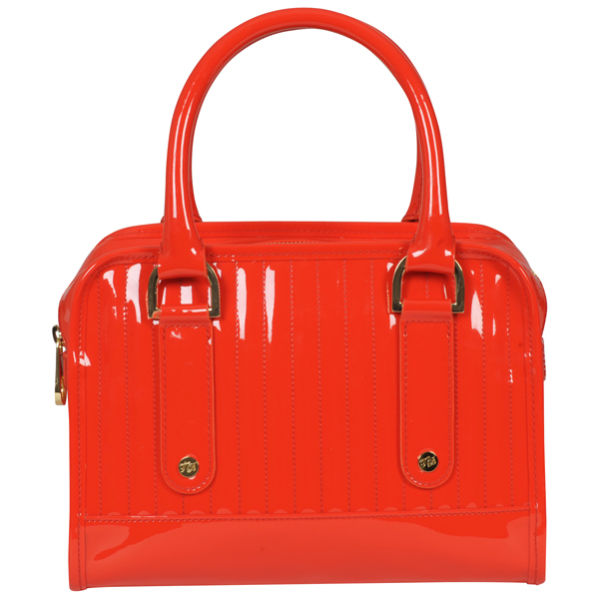 Ted Baker Woody PVC Mini Bowler Bag Orange