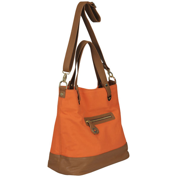 Ted Baker Killan Eyelet Canvas Shoulder Bag - Orange/Tan