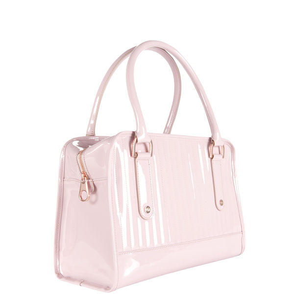 Ted Baker Allan PVC Quilted Midi Bowler Bag - Pink