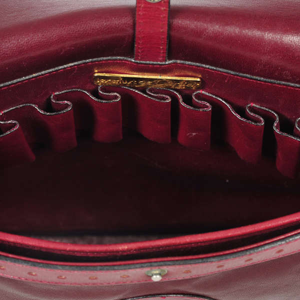Cartier Vintage Leather Saddle Bag/Satchel Shoulder Bag