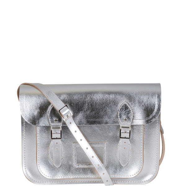 The Cambridge Satchel Company 13 Inch Leather Satchel Silver