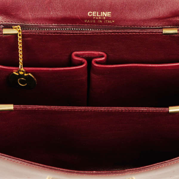 Celine Vintage Leather Mini Satchel Shoulder Bag