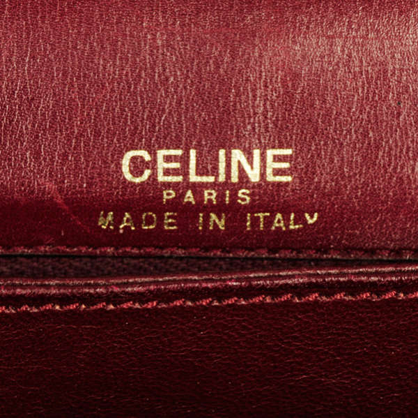 Celine Vintage Leather Mini Satchel Shoulder Bag