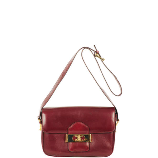 Celine Vintage Leather Mini Satchel Shoulder Bag