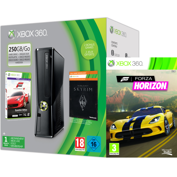 Xbox 360 250GB Holiday Forza Bundle (Includes Forza Horizon, Forza