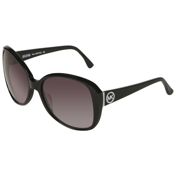 MICHAEL MICHAEL KORS Women's Edie MK Logo Arm Sunglasses - Black