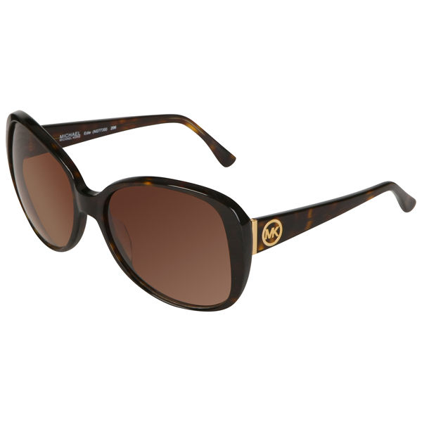 MICHAEL MICHAEL KORS Women's Edie MK Logo Arm Sunglasses - Tortoise