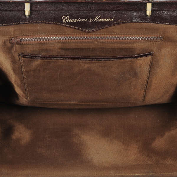 Creazioni Mazzini Vintage Italian Leather Frame Handbag