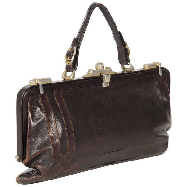 Creazioni Mazzini Vintage Italian Leather Frame Handbag