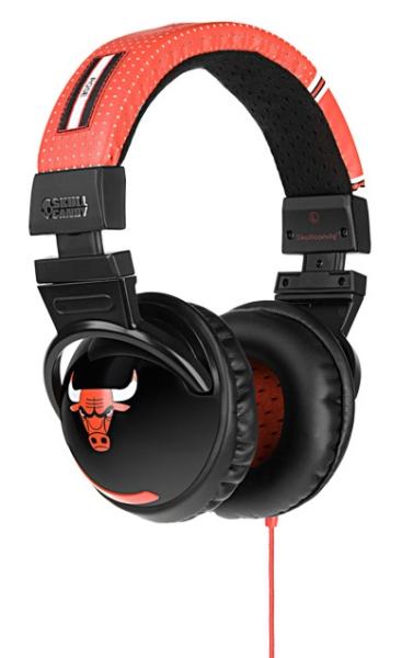 SkullCandy Chicago Bulls Model ケース付き Skullcandy Hesh Headphones NBA Series - Chicago Bulls Black