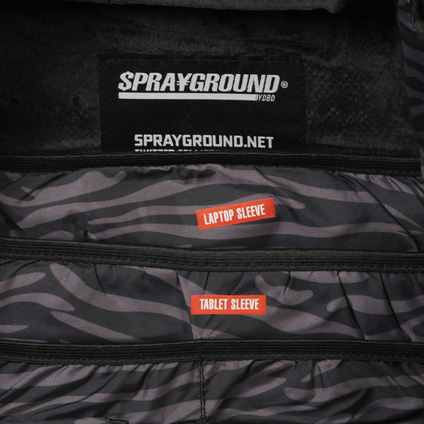 Sprayground Hello My Name Is Backpack - Black/White