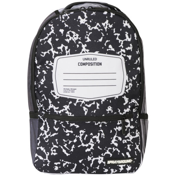Sprayground Composition Deluxe Backpack Black White