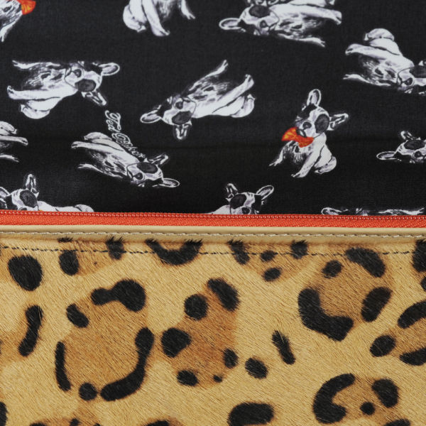 Ted Baker Olosa Leopard Print Pony Clutch Bag - Light Brown