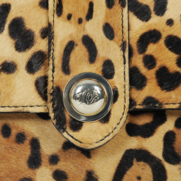 Ted Baker Olosa Leopard Print Pony Clutch Bag - Light Brown