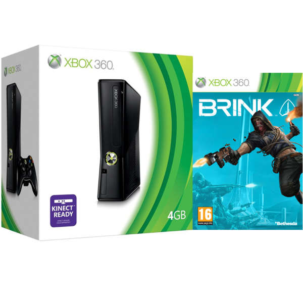 Xbox 360 4GB Arcade Console Bundle (Includes Brink)