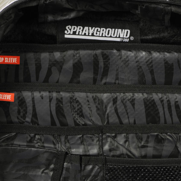 Sprayground Hello My Name Is Deluxe Backpack Metallic Silver