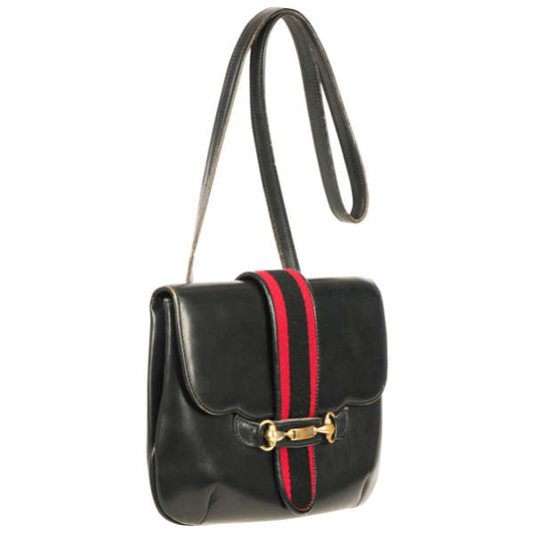 Gucci Vintage Leather Snapple Front Mini Shoulder Bag