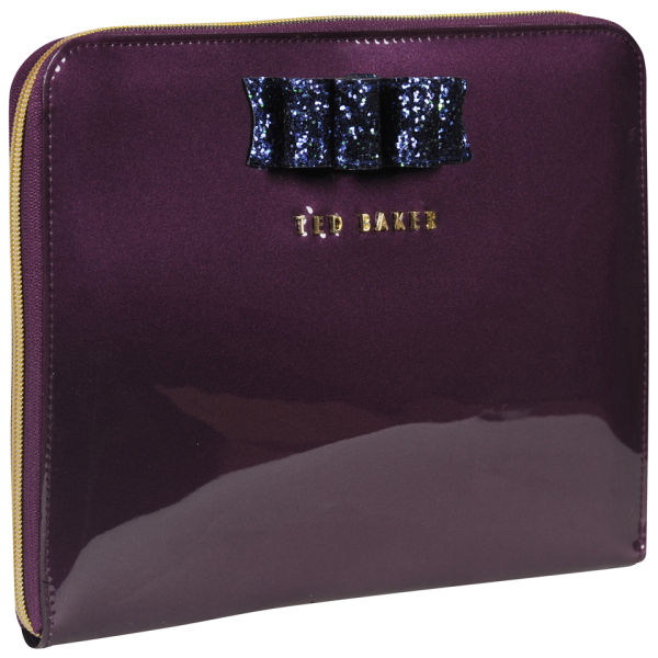 Ted Baker Padcon Glitter Bow iPad Case - Deep Purple