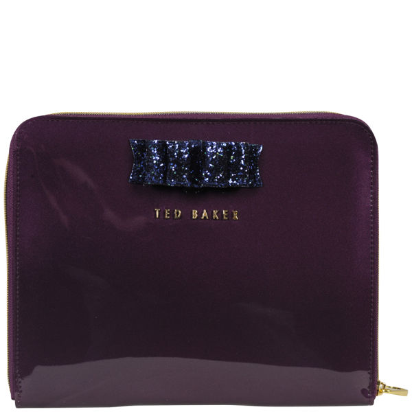 Ted Baker Padcon Glitter Bow iPad Case - Deep Purple