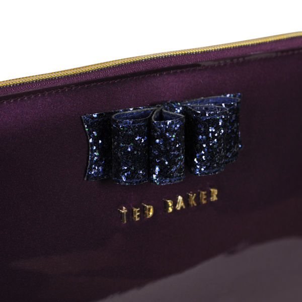 Ted Baker Padcon Glitter Bow iPad Case Deep Purple