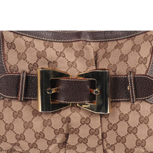 Gucci Vintage Buckle Front Shoulder Bag