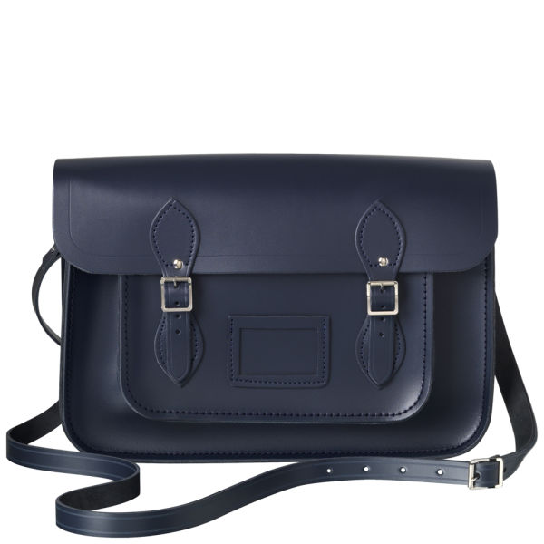 The Cambridge Satchel Company 14 Inch Leather Satchel - Navy