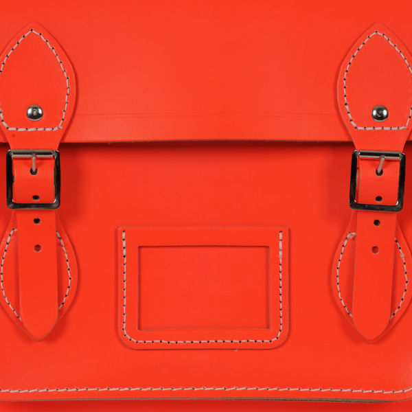 The Cambridge Satchel Company 13 Inch Leather Satchel - Fluorescent Red