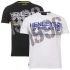Henleys Men's 2 Pack T-Shirts - Timber White/Timber Black