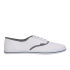 Ringspun Men's David Trim Canvas Pumps - White/Charcoal