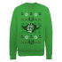 Star Wars Christmas Yoda Head Sweatshirt - Irish Green