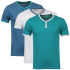 55 Soul Men's 3 Pack Blade T-Shirts - Green/White/Blue