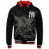 Majestic Men's Yankees Esher Mixed Fabric Jacket - Black
