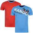 Kangol Men's Cappello and Botch 2 Pack T-shirts - Blue/Red
