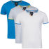 Benzini Men's Gogle 3-Pack T-Shirts - White/Electric/Ash -