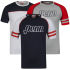 Penn Men's 3-Pack Uni T-Shirt - Grey Marl/Red/Grey Marl