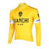 Bianchi Men's Leggenda Long Sleeve Full Zip Jersey - Yellow