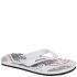 Dunlop Men's Graphic Flip Flops - White/Grey/Red