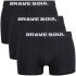 Brave Soul Men's 3-Pack Boxers - Black Brave Soul Men's 3-Pack Boxers - Black