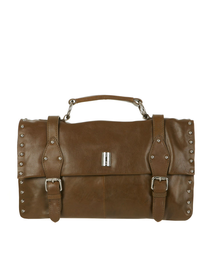 Modalu Kiera Buckle Stud Large Grab/Cross-Body Satchel
