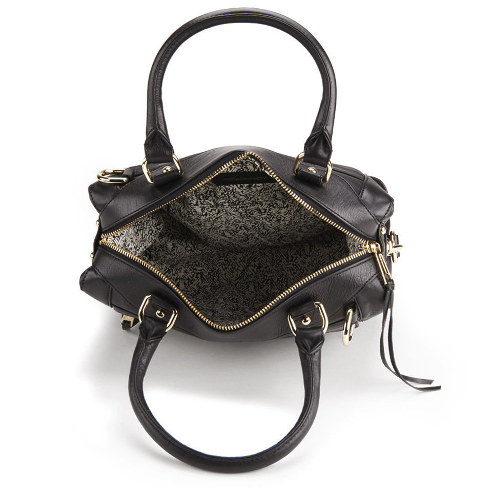 Rebecca Minkoff M.A.B. Mini Leather Bowler Bag - Black